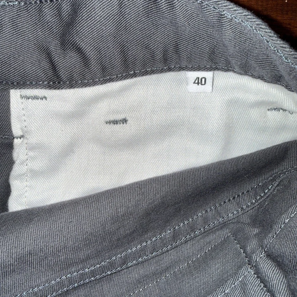 Gustin Caual Pants Button Fly 5 Pocket Size 40  Gray Straight Leg Made USA - Picture 10 of 10